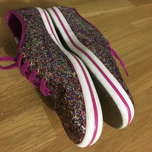 Kate Spade Glittery Keds Sz 8 - Picture 6 of 8